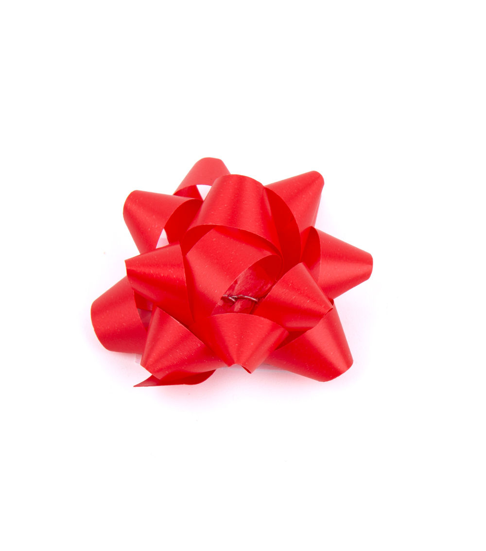 Medium Easy Fastening Ribbon, Red (8 pcs)