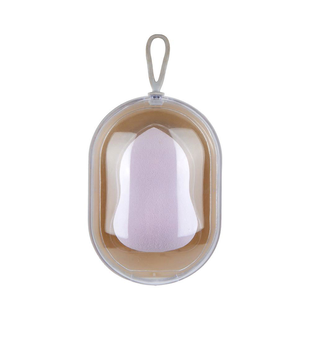 Pear Shape 3D Makeup Sponge With Dedicated Case, White