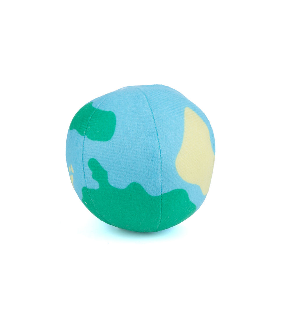Soft Earth Shaped Ball Pet Toy for Dogs and Cats