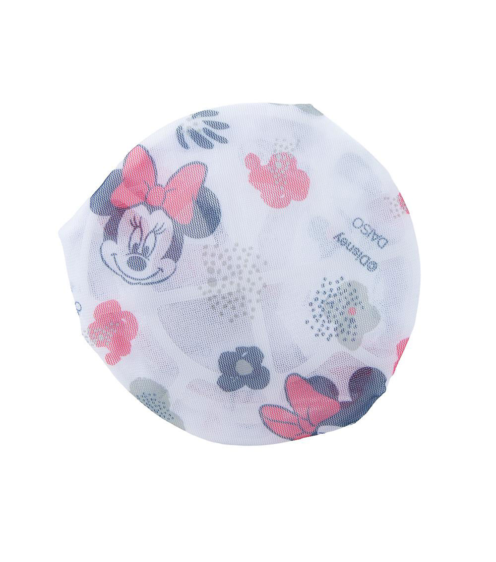 Dome-Shaped Laundry Net, Pink & White