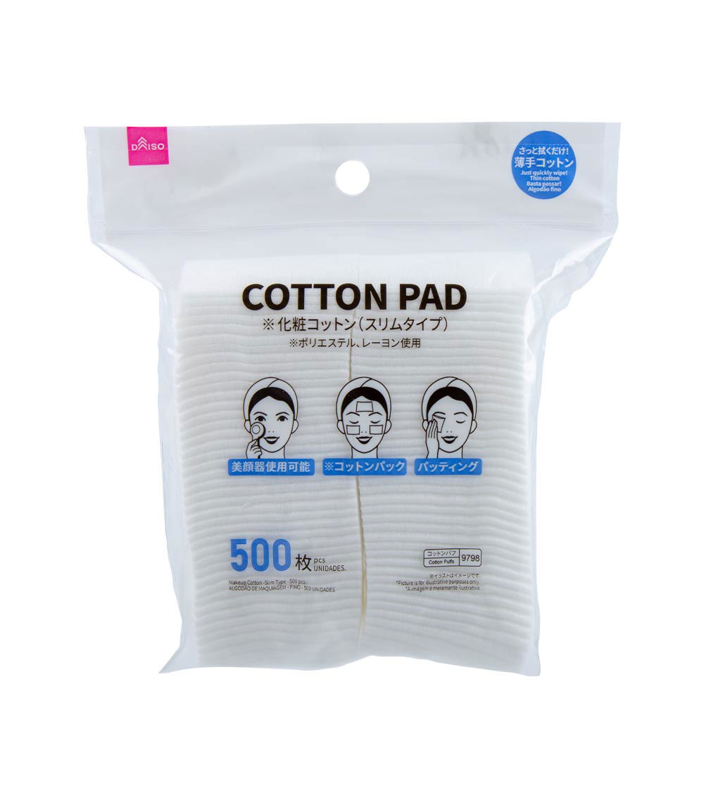 Slim Facial Pads, White (500 pcs)
