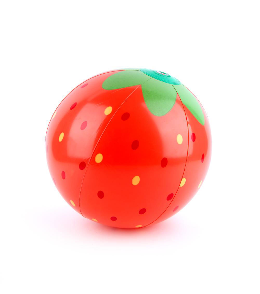 Strawberry Design Beach Ball, Red (26cm)