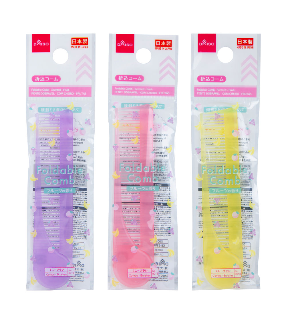 Folding Comb, Scented Fruit - Assorted (1 Pc)