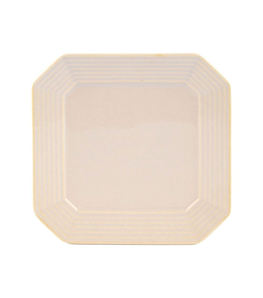 Octagon Plate, Ivory (14.99cm)