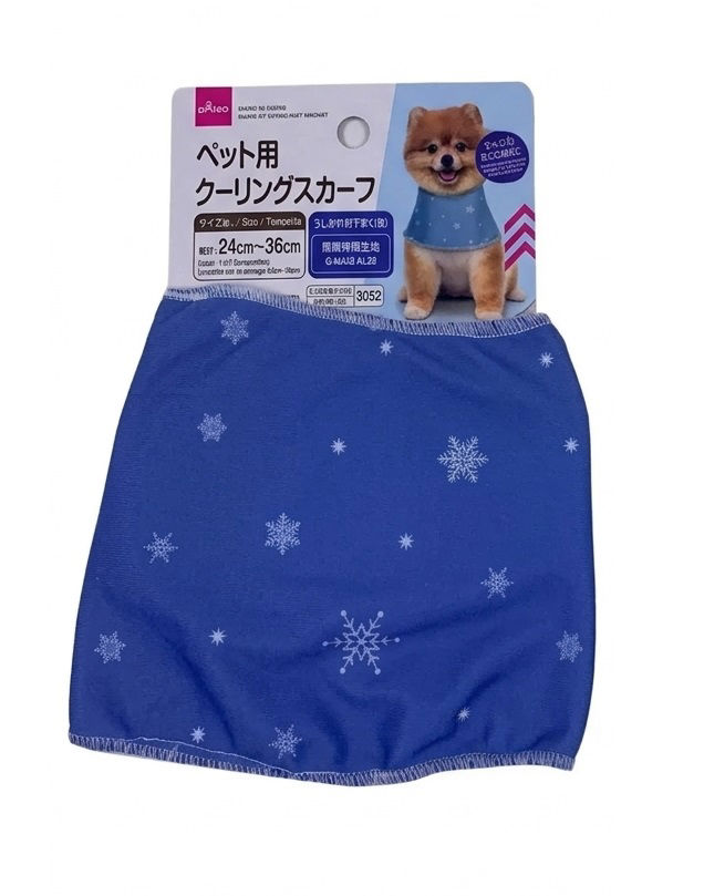 Pet Cooling Scarf with Snowflake Design, Assorted (1Pc)