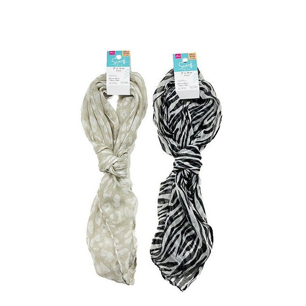 UV Cut Animal Print Scarf – 60 cm × 60 cm