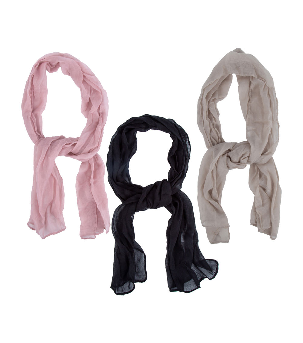 Solid Color Scarf – 130 cm × 30 cm
