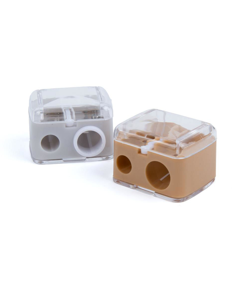 3-Way Pencil Sharpener, Multicolor (2 pcs)