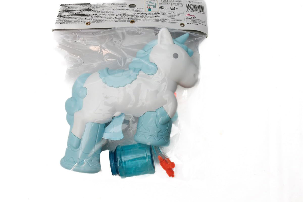 Soap Bubble Unicorn-Blue & White