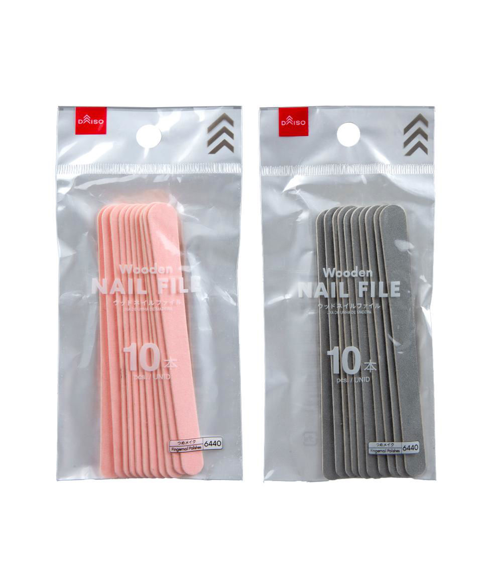 Wooden Nail Files Set of 10, Assorted (1 pc)