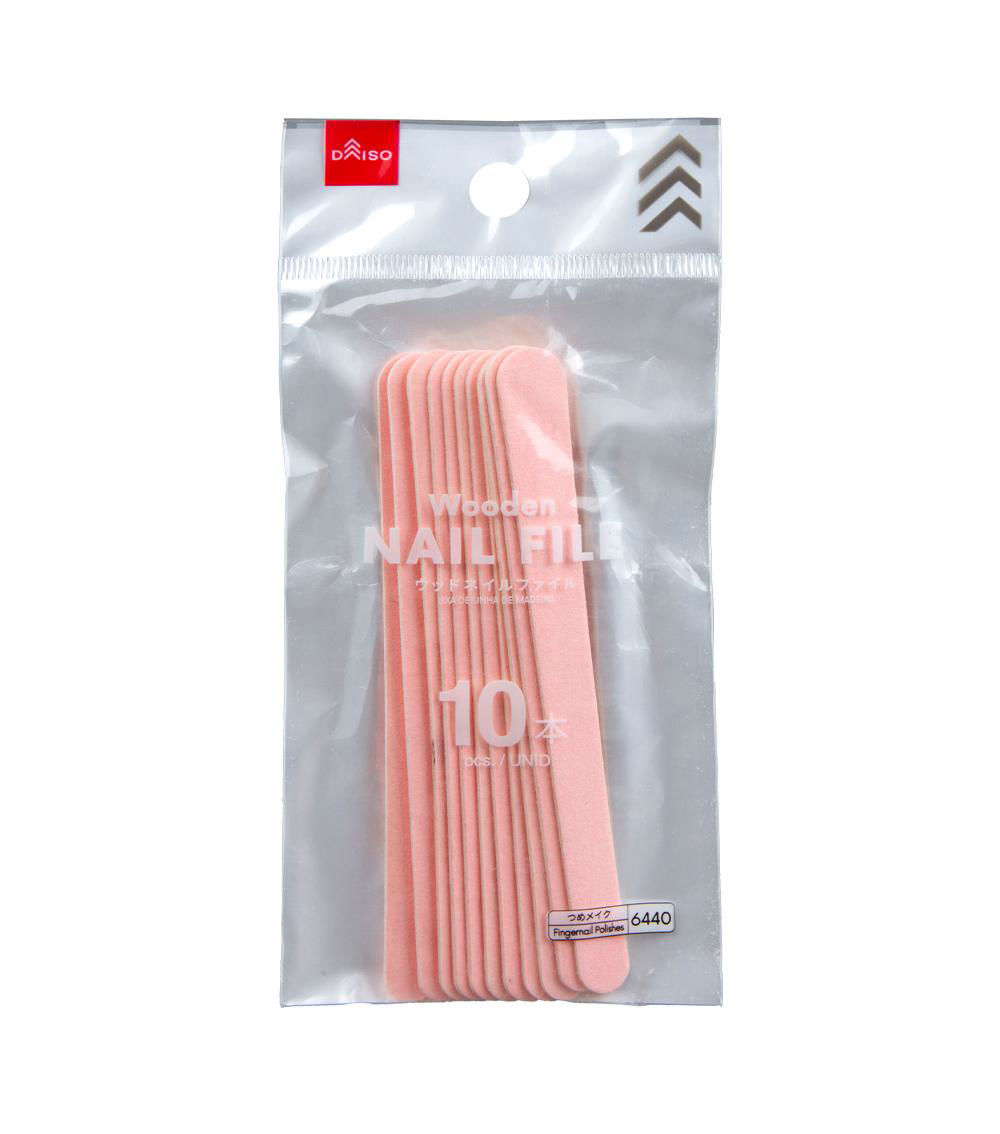 Wooden Nail Files Set of 10, Assorted (1 pc)