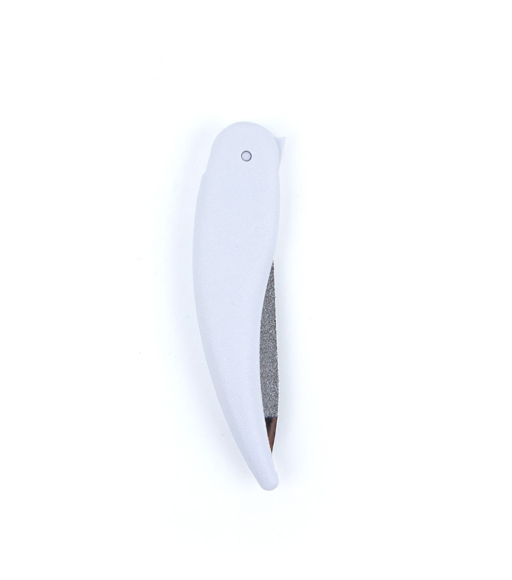 Folding Nail File – White