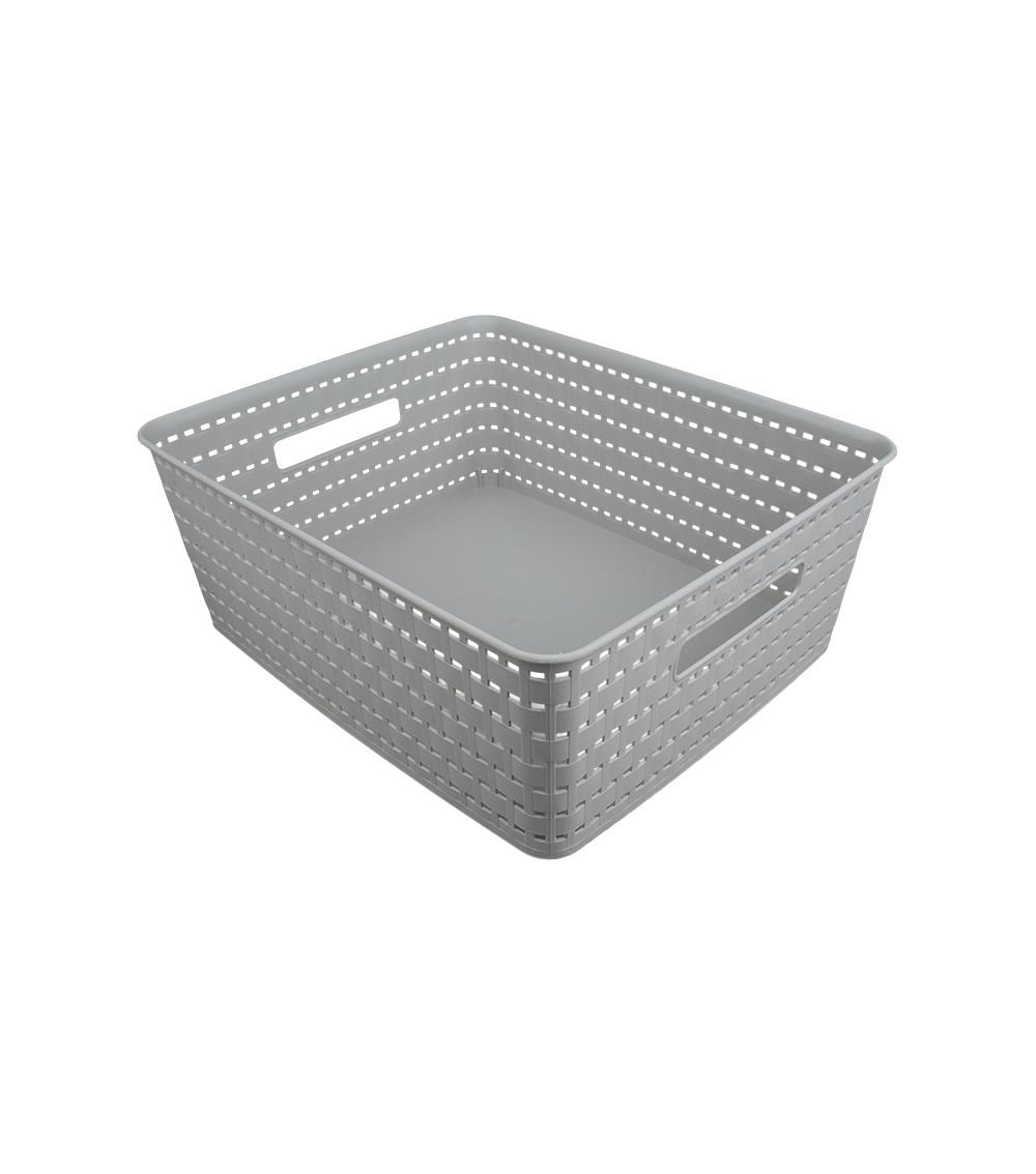 Storage Basket - Wood Grain - 1.13ft x 11.29in x 5.31in - 34