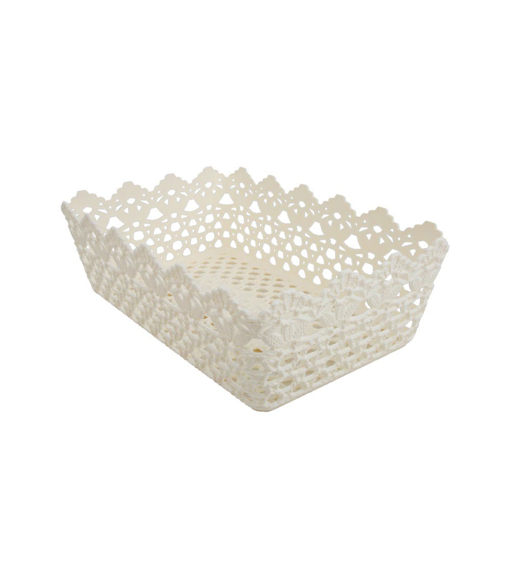 Floral Pattern Basket, Assorted (1 pc) - 29.5x 9.5x19.5cm