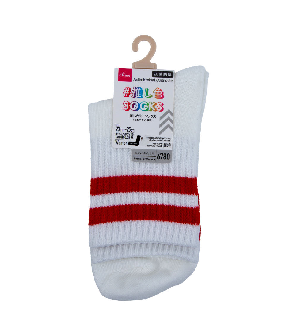 Two Lines Antimicrobial & Anti-odor Socks, Assorted (1 pc)