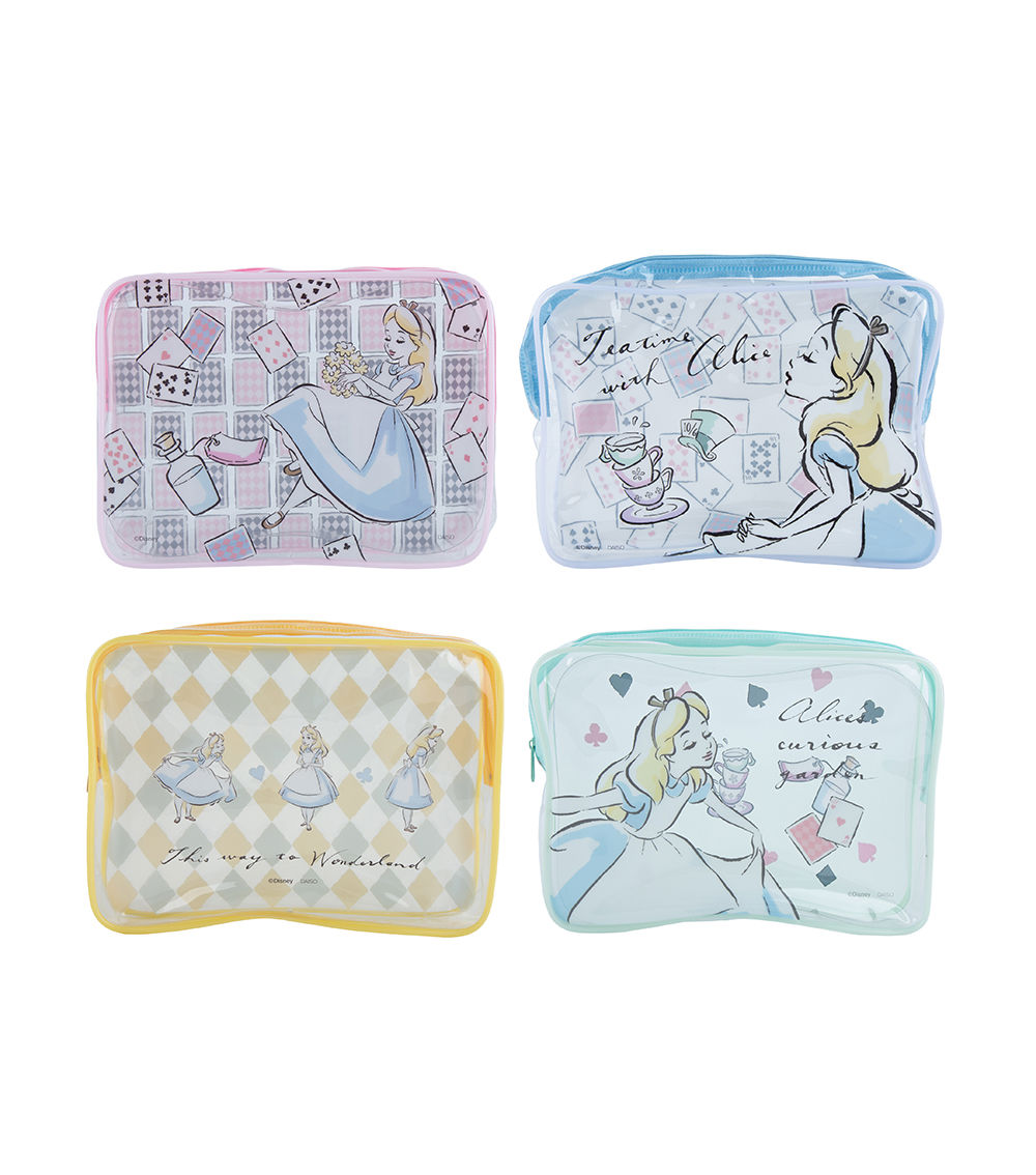 Vinyl Pouch with Gusset -Alice in Wonderland-