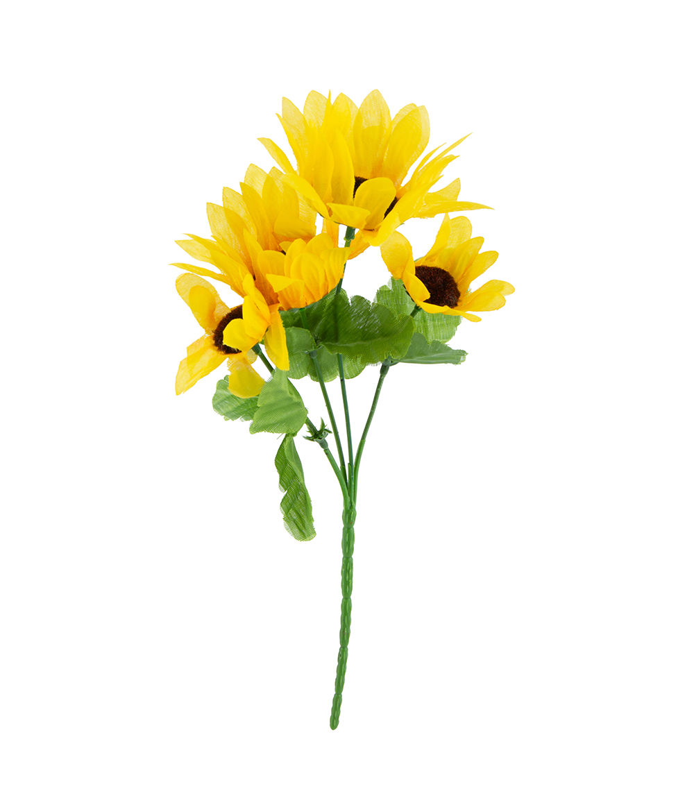 Artificial Sunflower Bush - Assorted (1 pc)