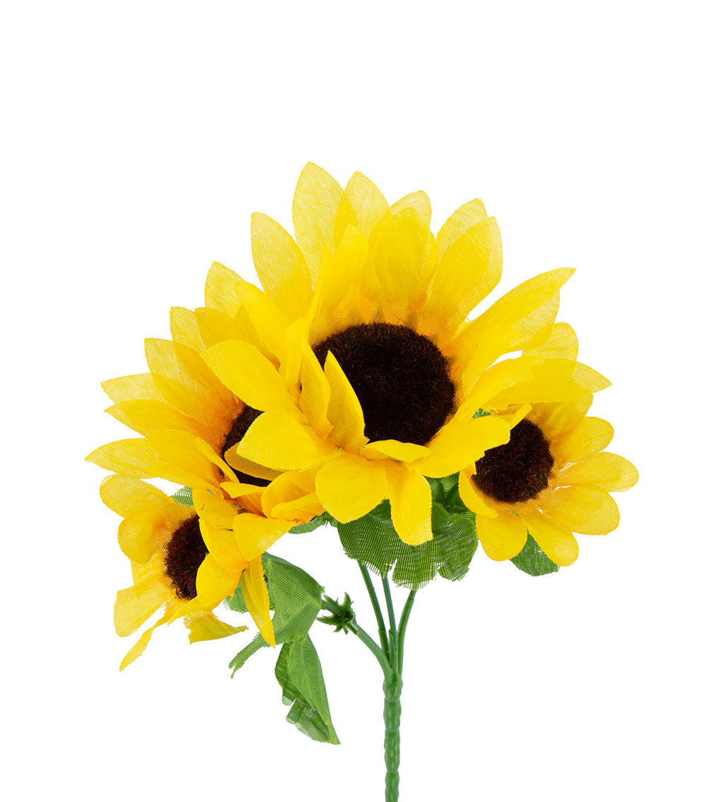 Artificial Sunflower Bush - Assorted (1 pc)