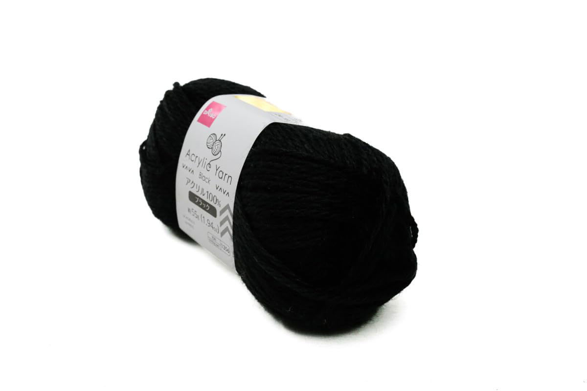 Acrylic Knitting Yarn - A6 - Black