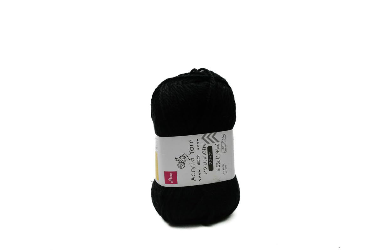 Acrylic Knitting Yarn - A6 - Black
