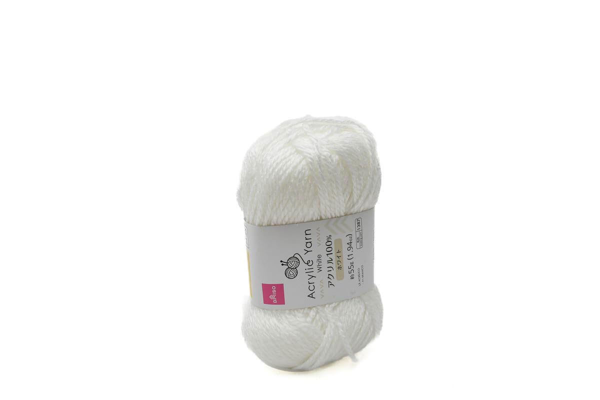 Acrylic Knitting Yarn - A1 - White