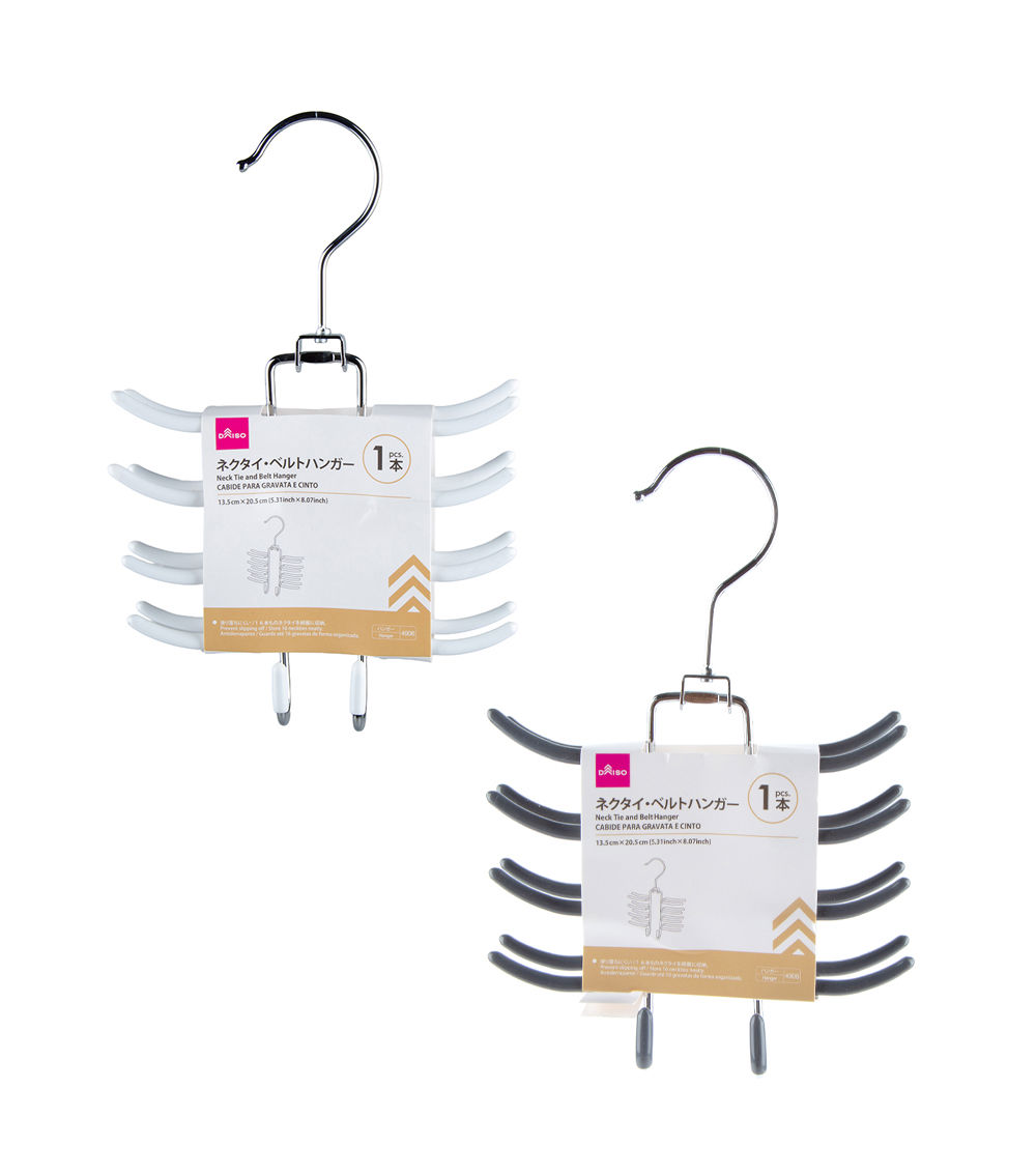 Neck Tie and Belt Hanger, Assorted (1 pc)