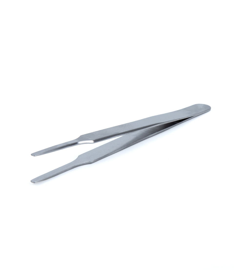 Round Tip Tweezer – Silver