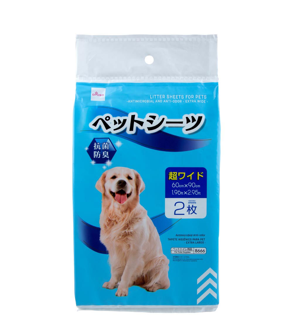 Extra Wide Pet Litter Sheets, White (2 Sheets)