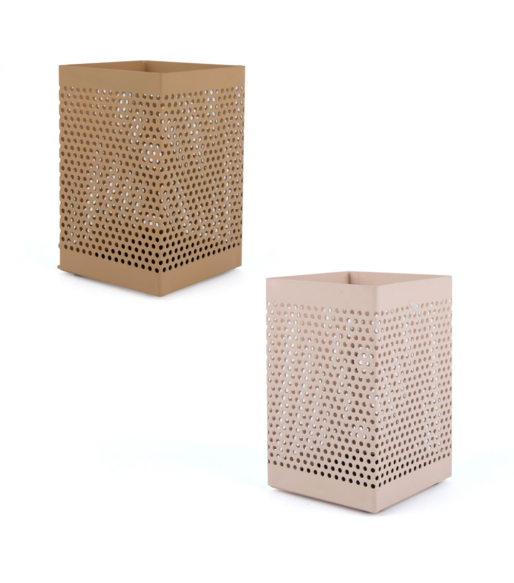 Square Mesh Pencil Holder, Assorted (7cm x 7cm x 11cm)