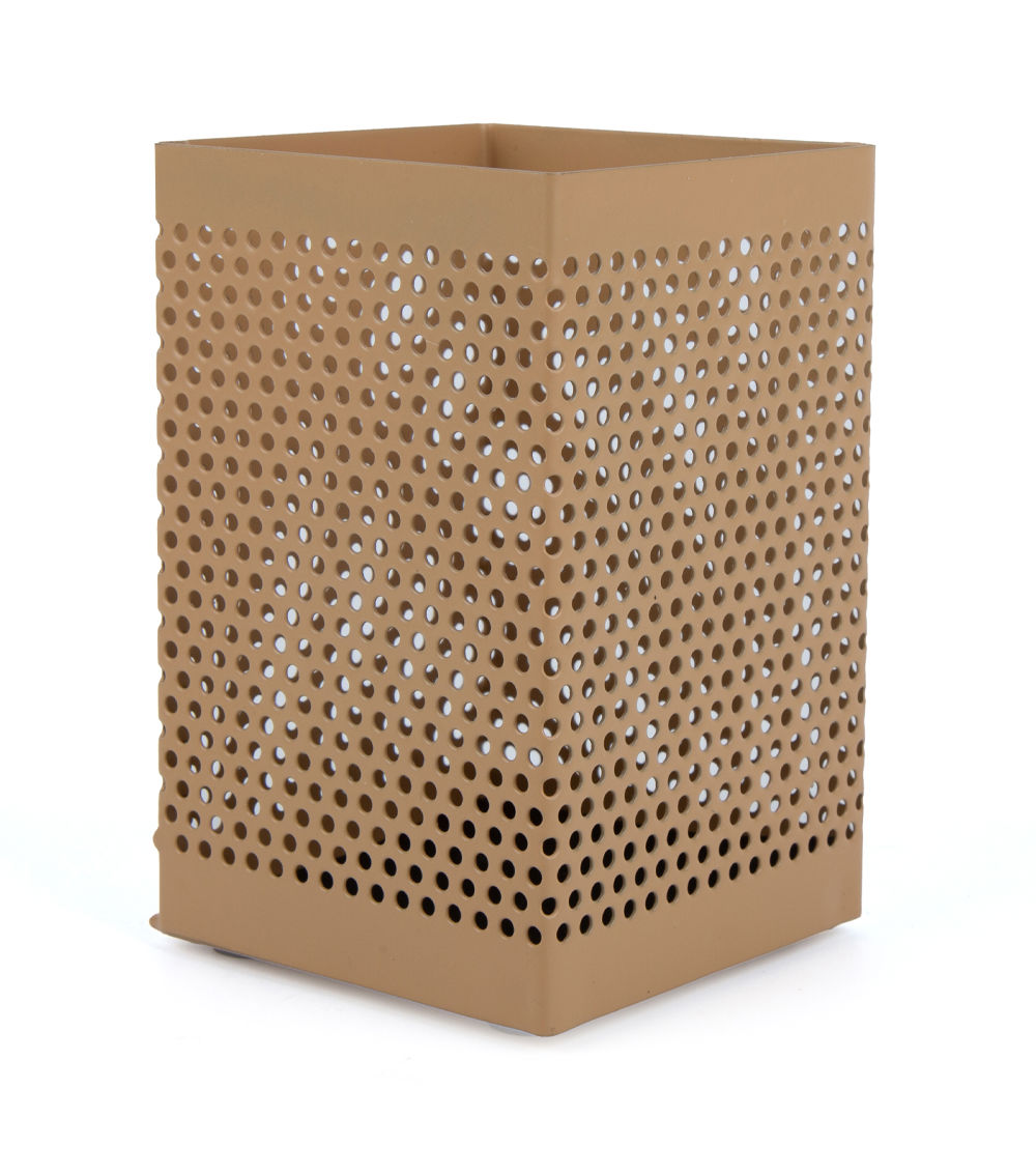 Square Mesh Pencil Holder, Assorted (7cm x 7cm x 11cm)