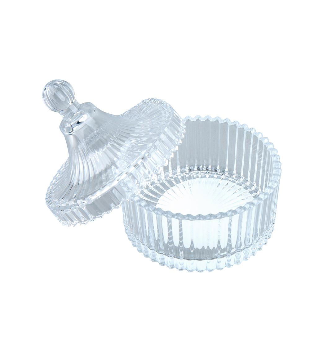 Glass Accessory Holder, Assorted (10.5cm x 12.5cm)