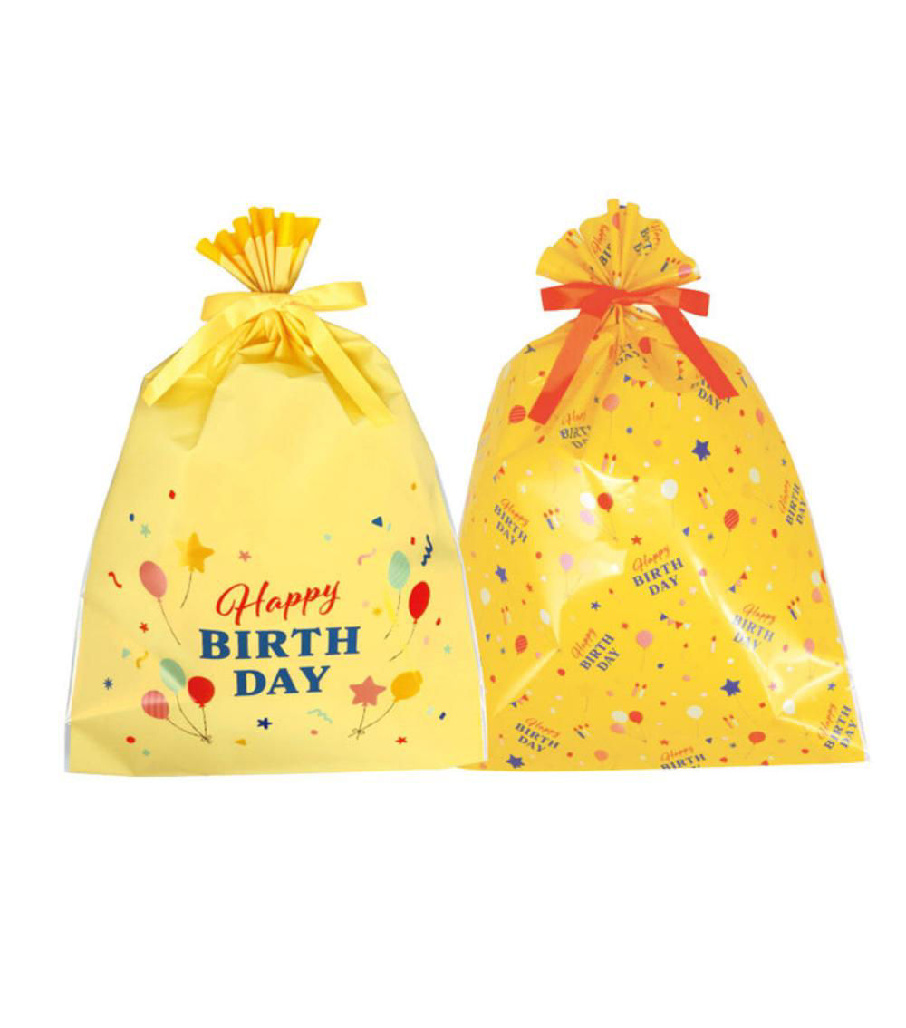 Logos Birthday Plastic Gift Bag - 58cm X 40cm