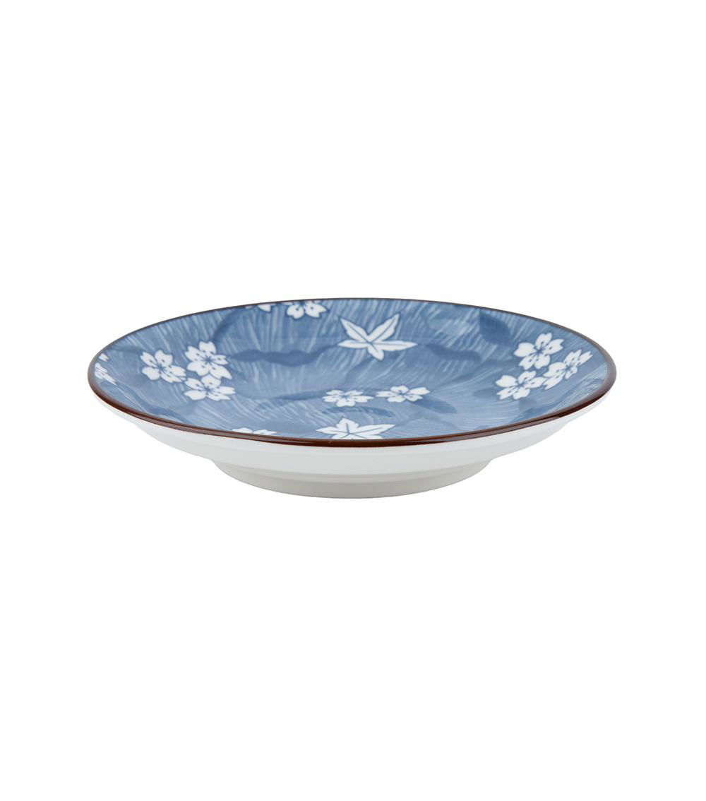 New Born Cherry Blossom Plate, Dark Blue (13.5cm x 2.4cm)