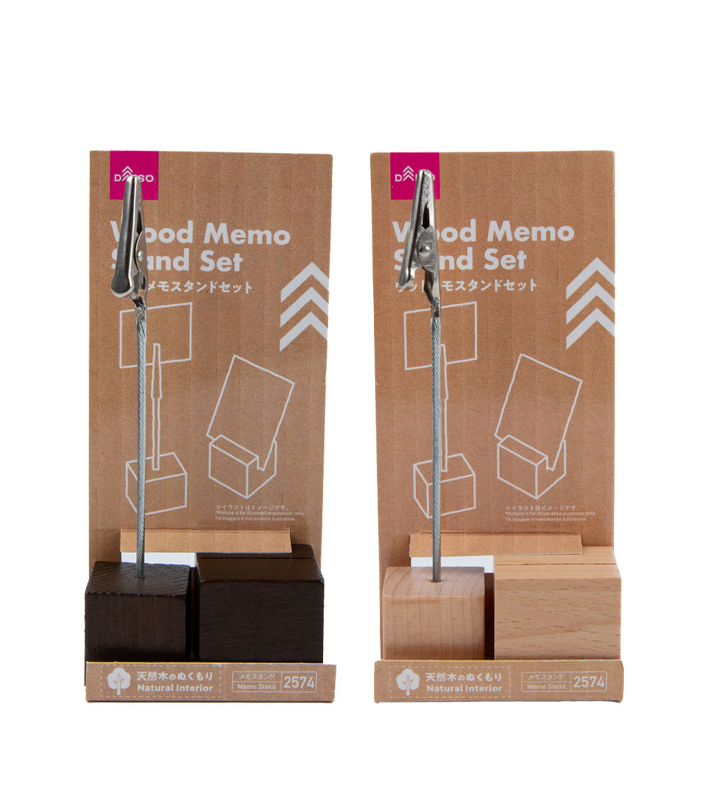 Wood Memo Stand Set - Assorted (1 Pc)