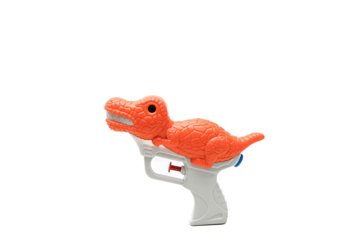 Dinosaur Water Blaster Toy Gun – White & Orange