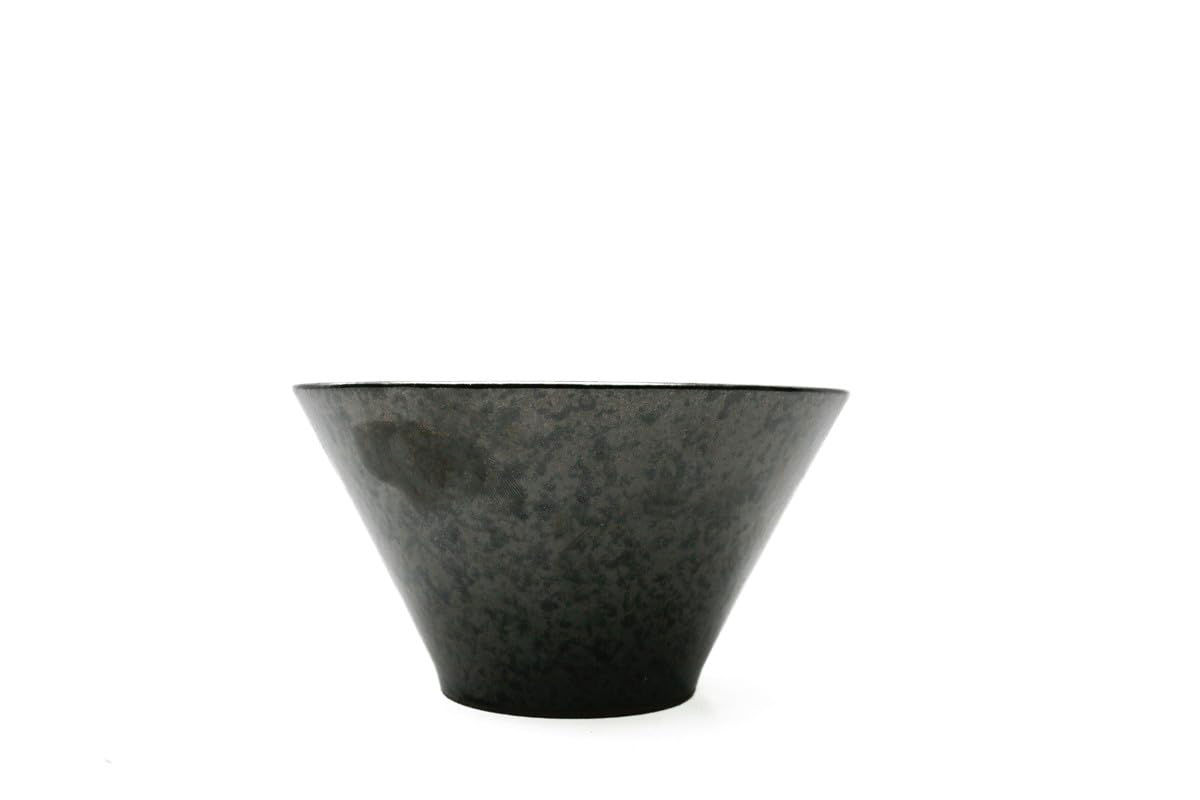 Black Melamine Ramen Bowl – Tapered Wide Design
