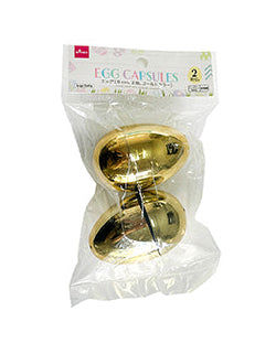 Easter Eggs – Gold, 8 cm (3.15 in), 2 pcs, Festive