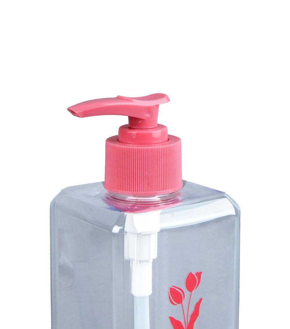 Spring Flower Slim Square 500ml Pump Bottle, Assorted (1 pc)