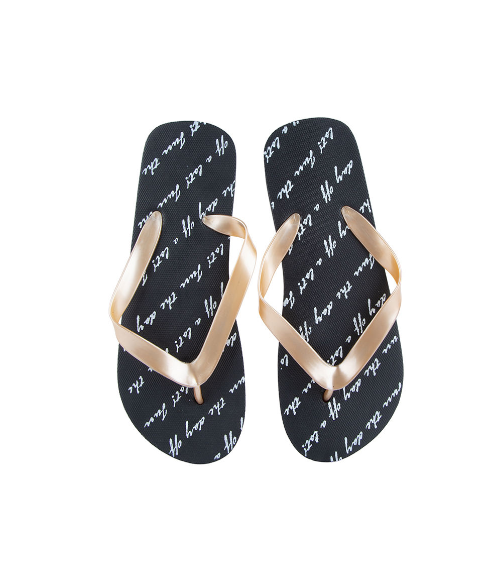 Typography Beach Sandals, Assorted (1 pc) - US 6-8/EU 38-41