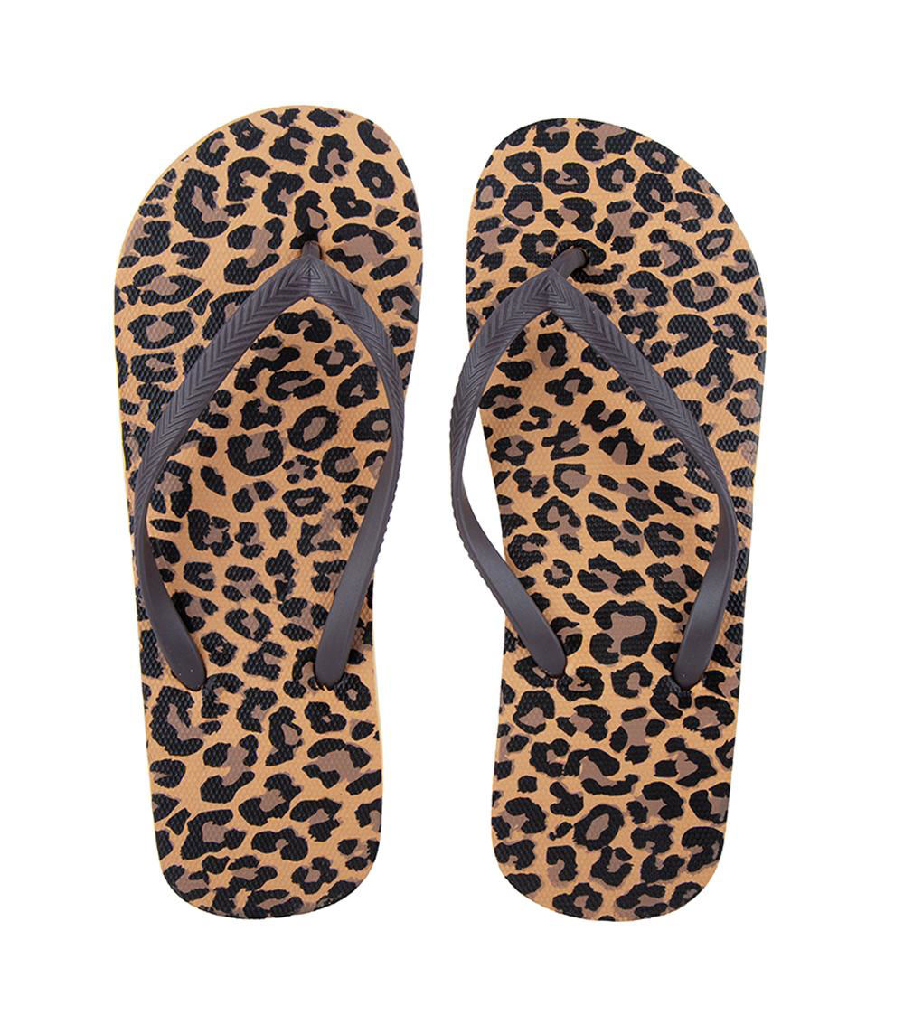Animal Print Beach Sandals, Assorted (1 pc) -US 4-6/EU 35-38