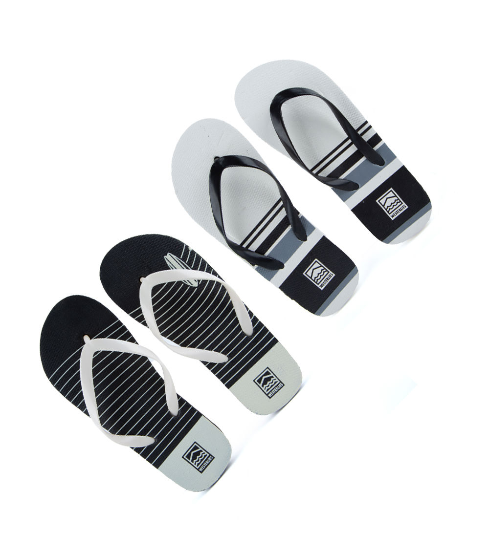 Stripe Beach Sandals, Assorted (1 pc) - US 2.5 / EU 34