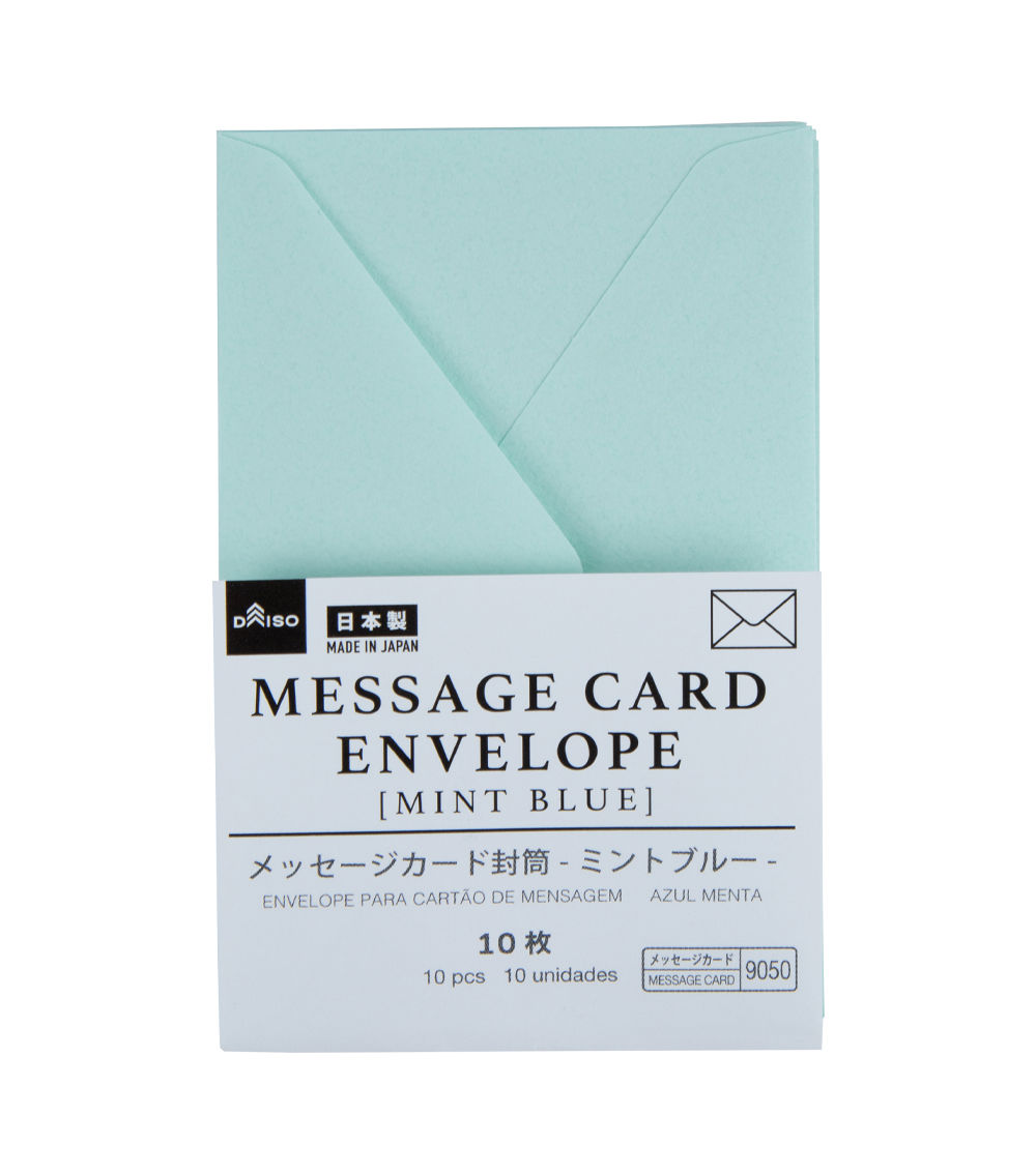 Message Card Envelopes – Mint Blue (10 Pieces)