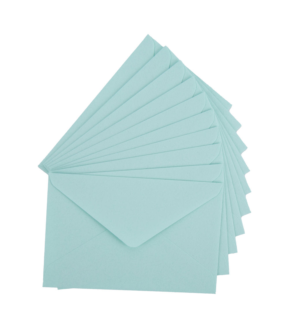 Message Card Envelopes – Mint Blue (10 Pieces)