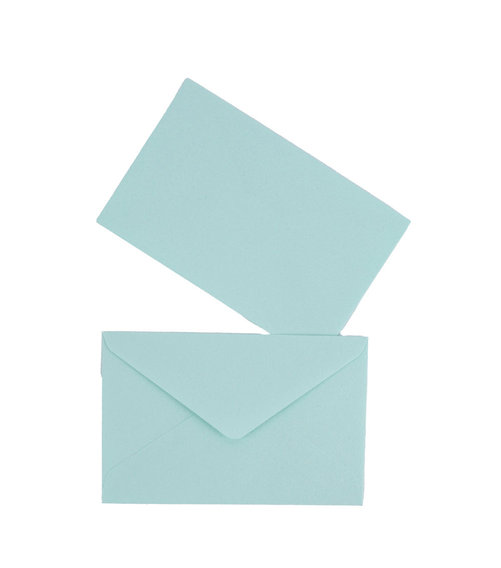 Message Card Envelopes – Mint Blue (10 Pieces)