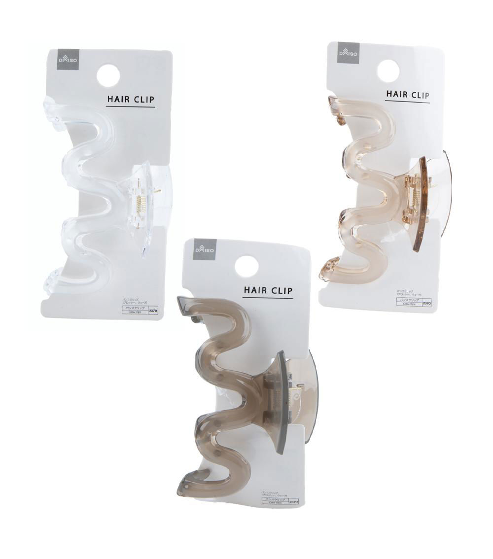 Glossy Wave Claw Clip, Assorted (1 pc)