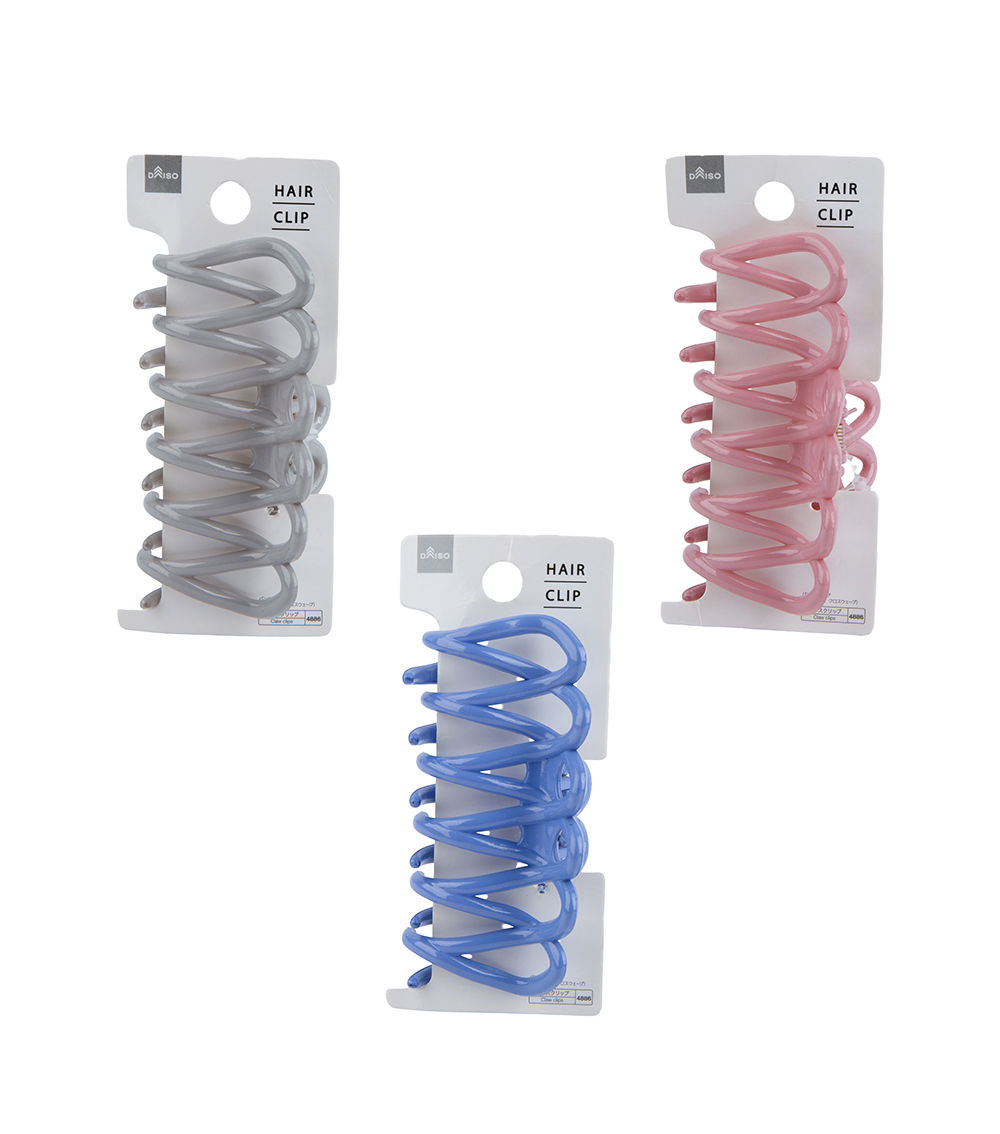 Shiny Cross Wave Claw Clip, Assorted (1 pc)