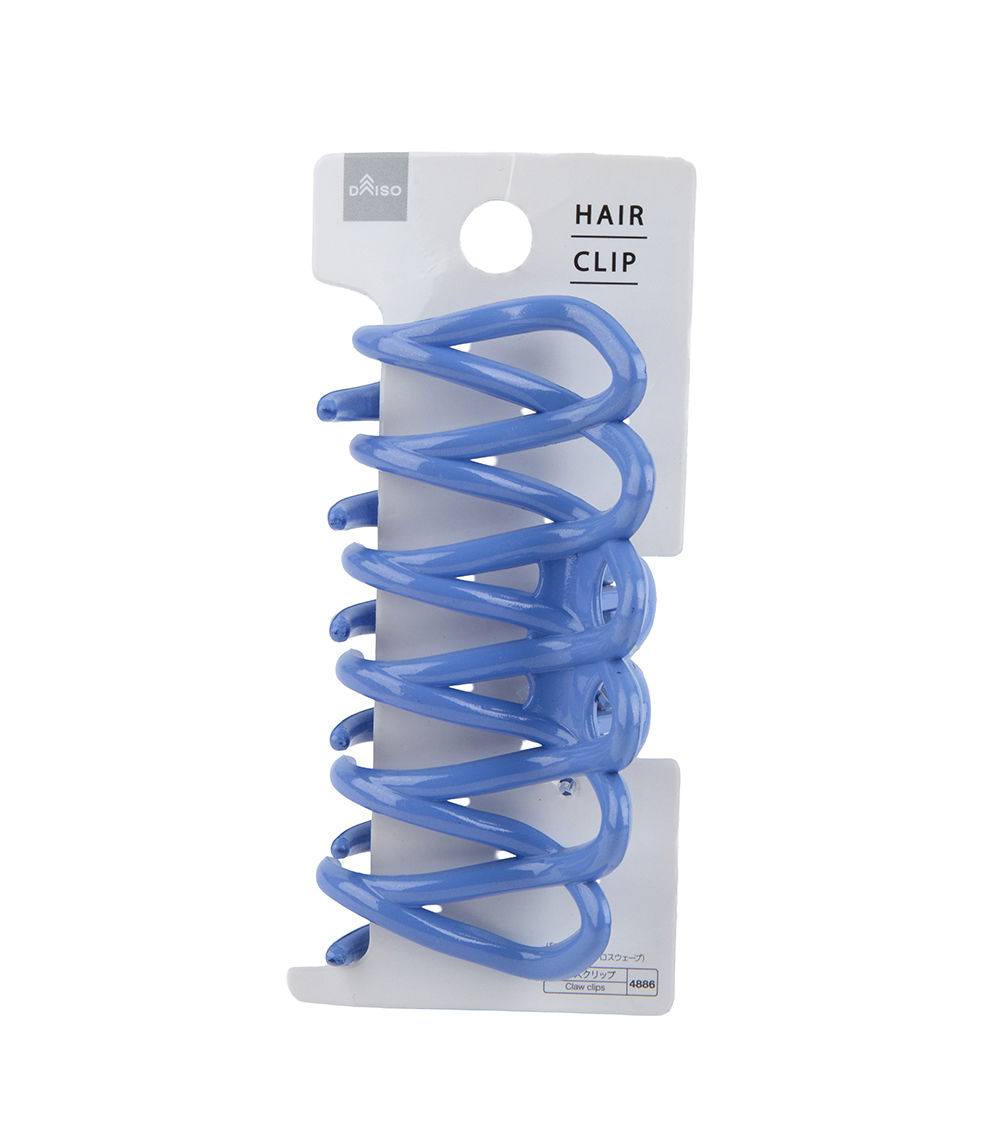Shiny Cross Wave Claw Clip, Assorted (1 pc)
