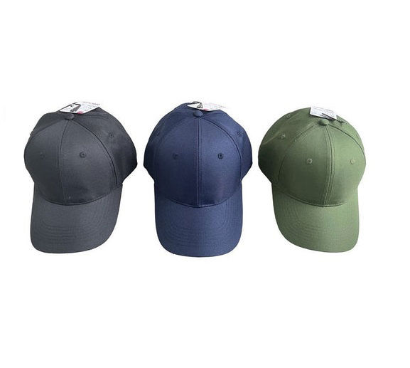 Plain Baseball Caps, Assorted (1 pc)