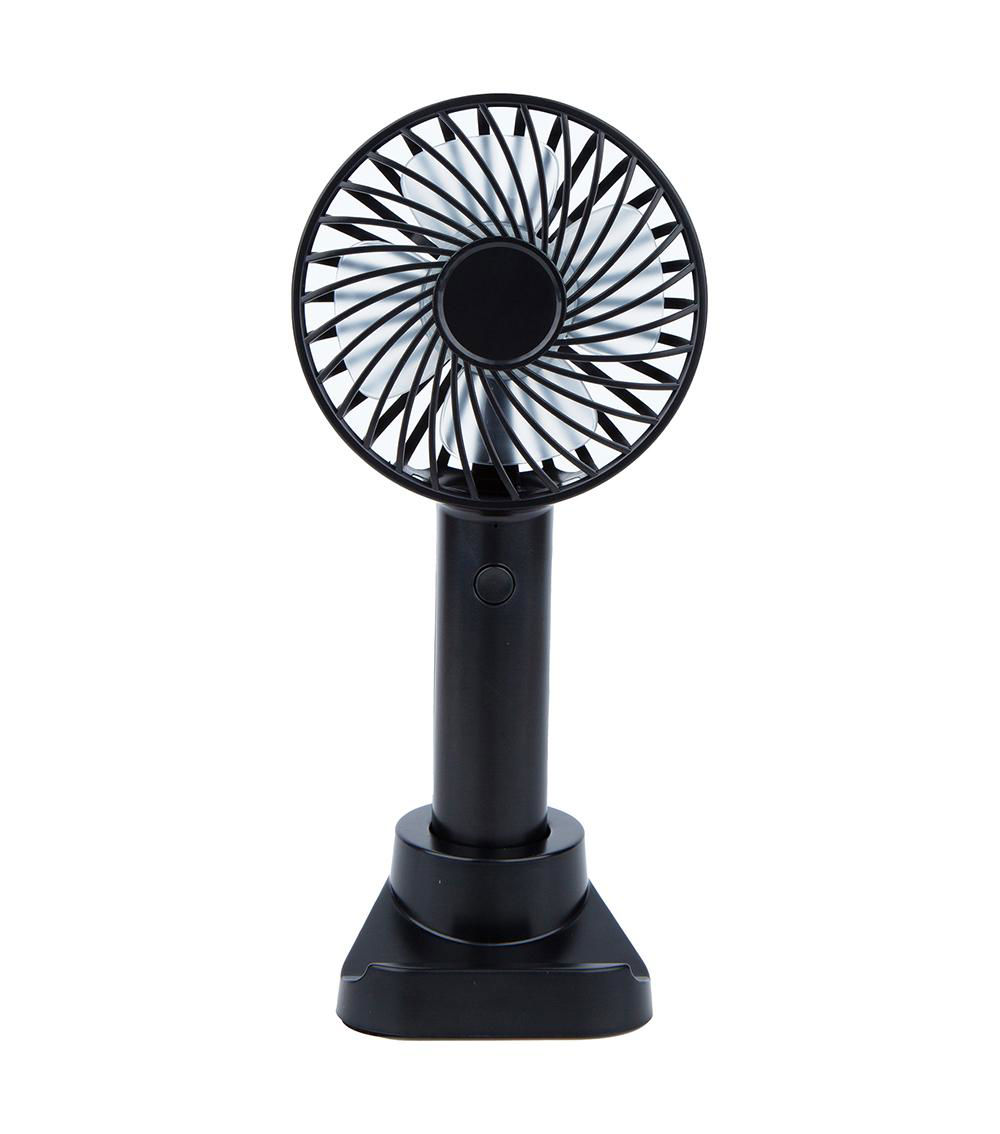 Handheld Fan with Stand, Black