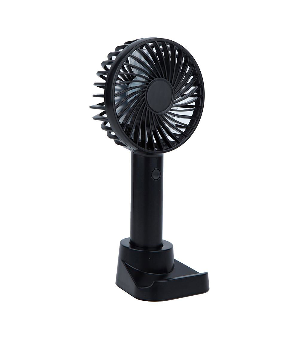 Handheld Fan with Stand, Black